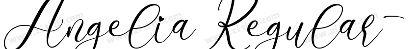 Angelia Regular字体转换
